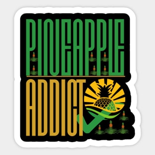 Pineapple Addict Sticker